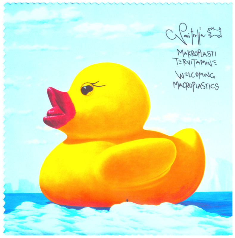 GLASSES CLEANING CLOTH, NAVITROLLA, MAKROPLASTI WELCOME 180X180mm